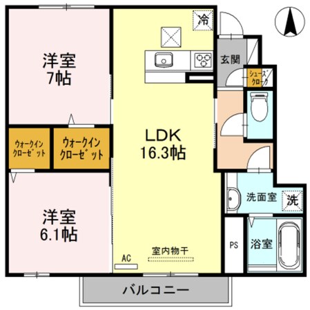 芦屋駅 徒歩8分 1階の物件間取画像